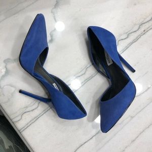 Steve Madden blue pointy toe pumps